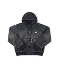 FORMER ENIGMA HOODED DENIM JACKET // DARK BLUE