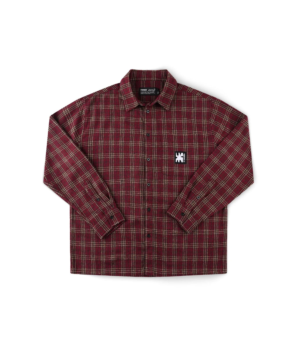 FORMER REYNOLDS FLANNEL LS SHIRT // RED