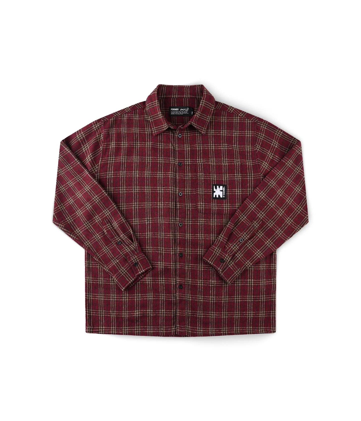 FORMER REYNOLDS FLANNEL LS SHIRT // RED