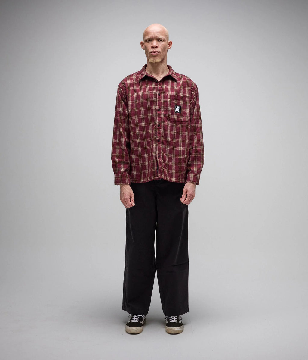 FORMER REYNOLDS FLANNEL LS SHIRT // RED