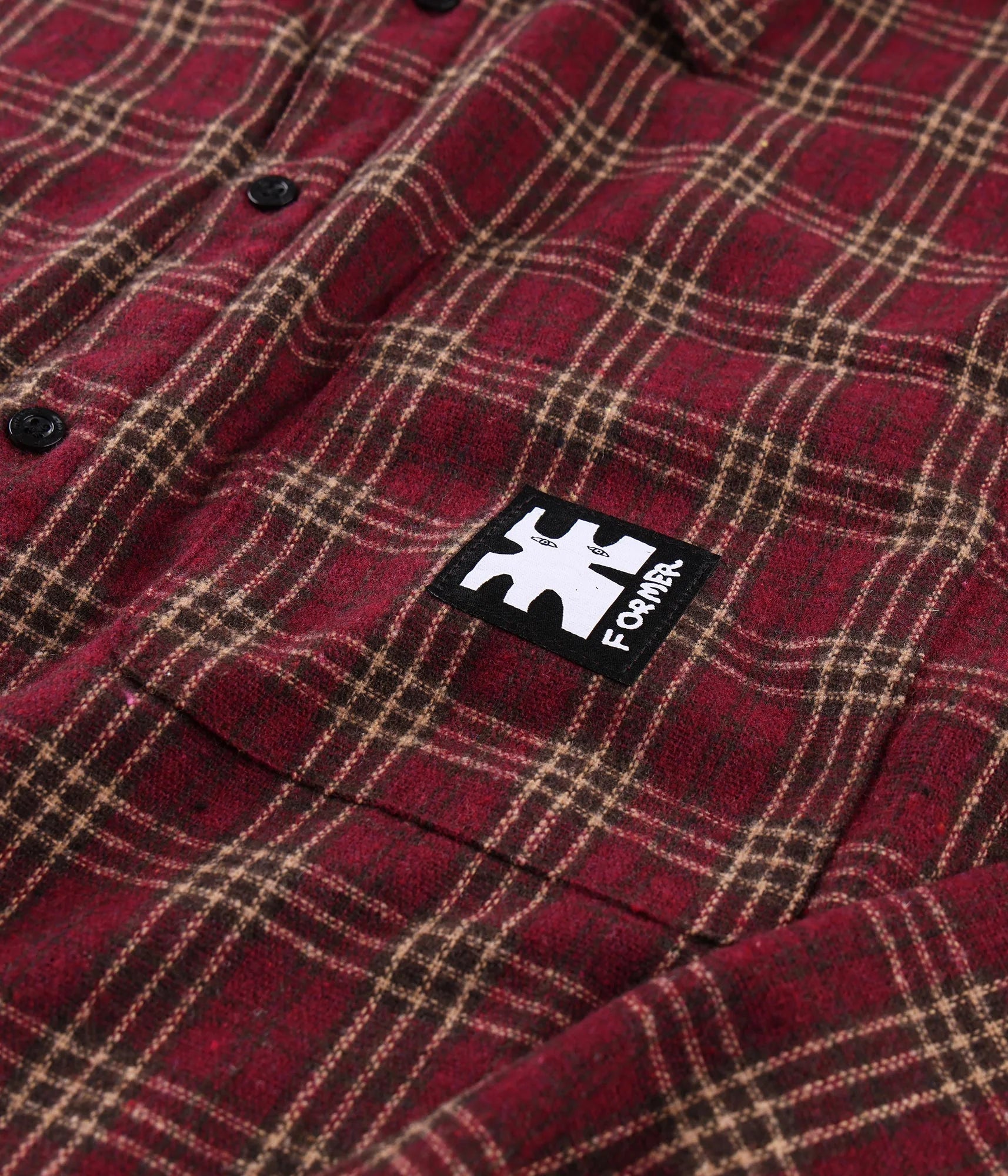 FORMER REYNOLDS FLANNEL LS SHIRT // RED