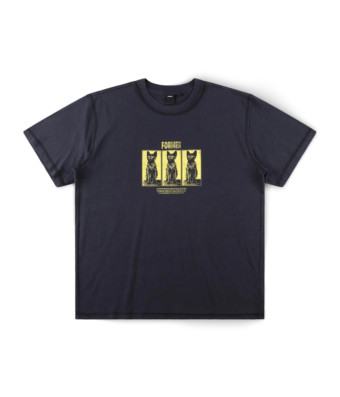 FORMER VET T-SHIRT // WASHED BLACK