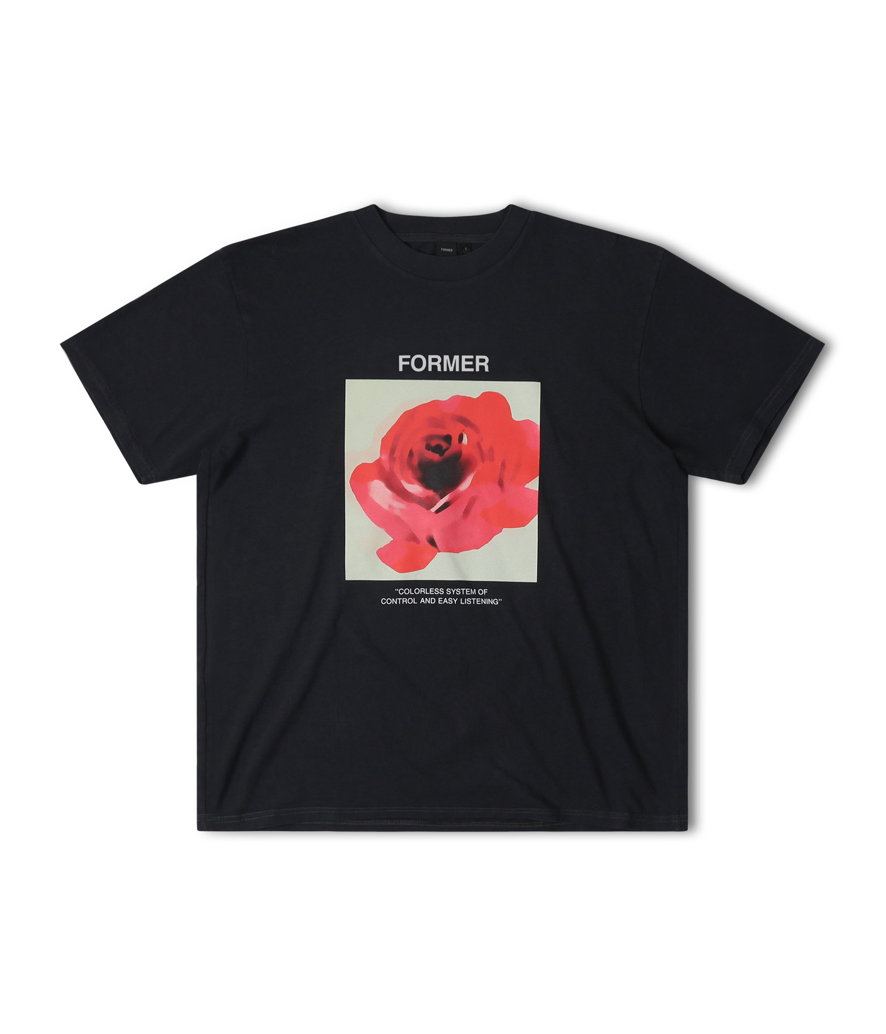FORMER ROSETTE T-SHIRT - BLACK