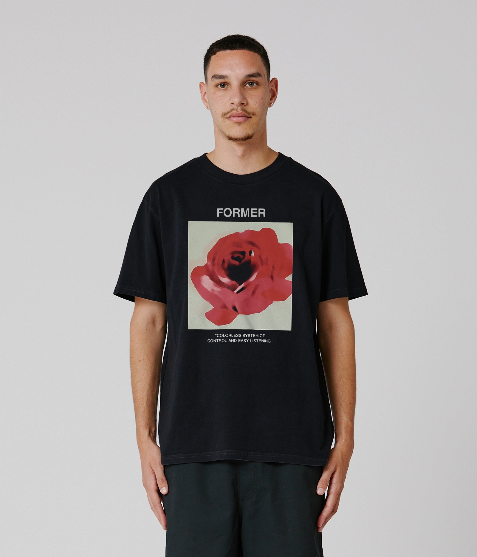 FORMER ROSETTE T-SHIRT - BLACK