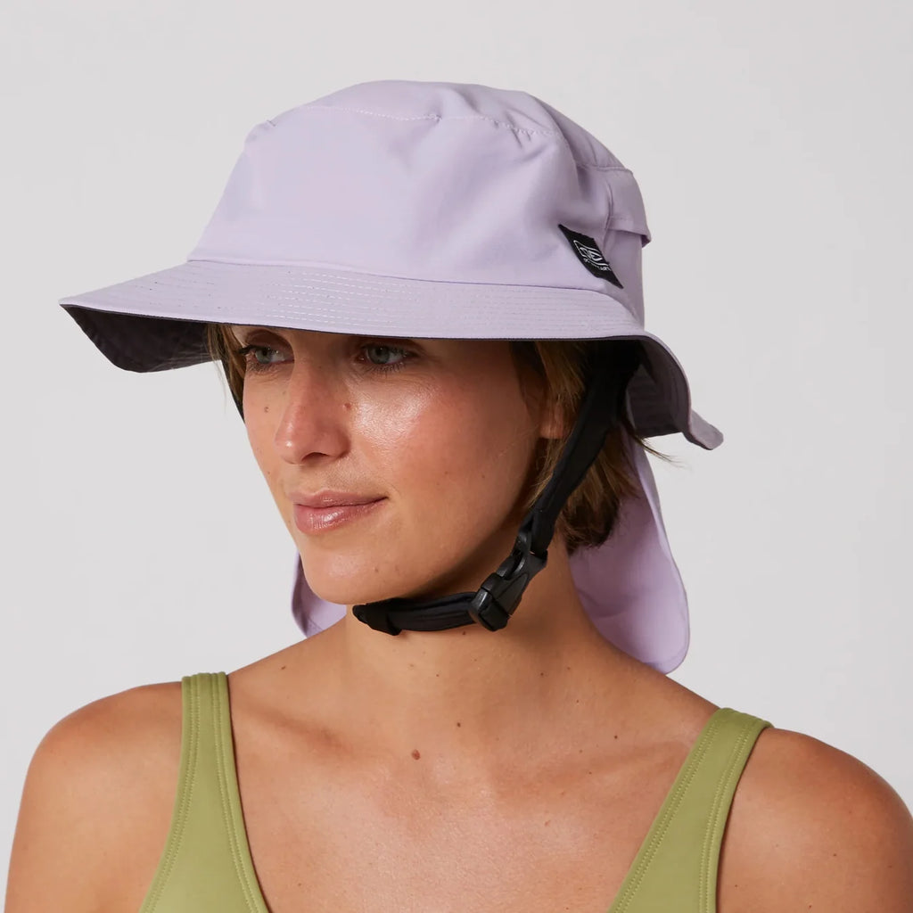 OCEAN + EARTH Indo Stiff Peak Surf Hat Pale Lilac