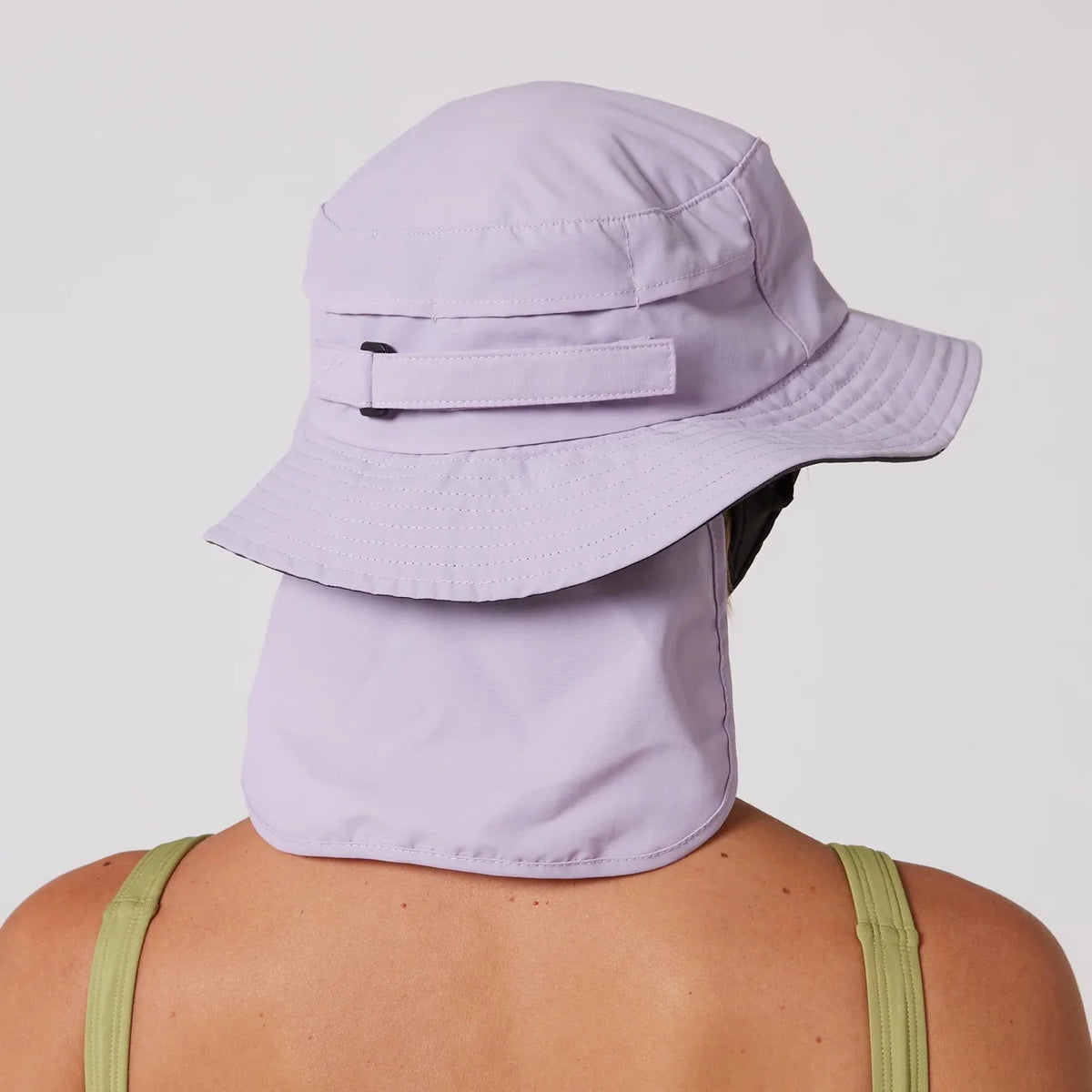OCEAN + EARTH Indo Stiff Peak Surf Hat Pale Lilac