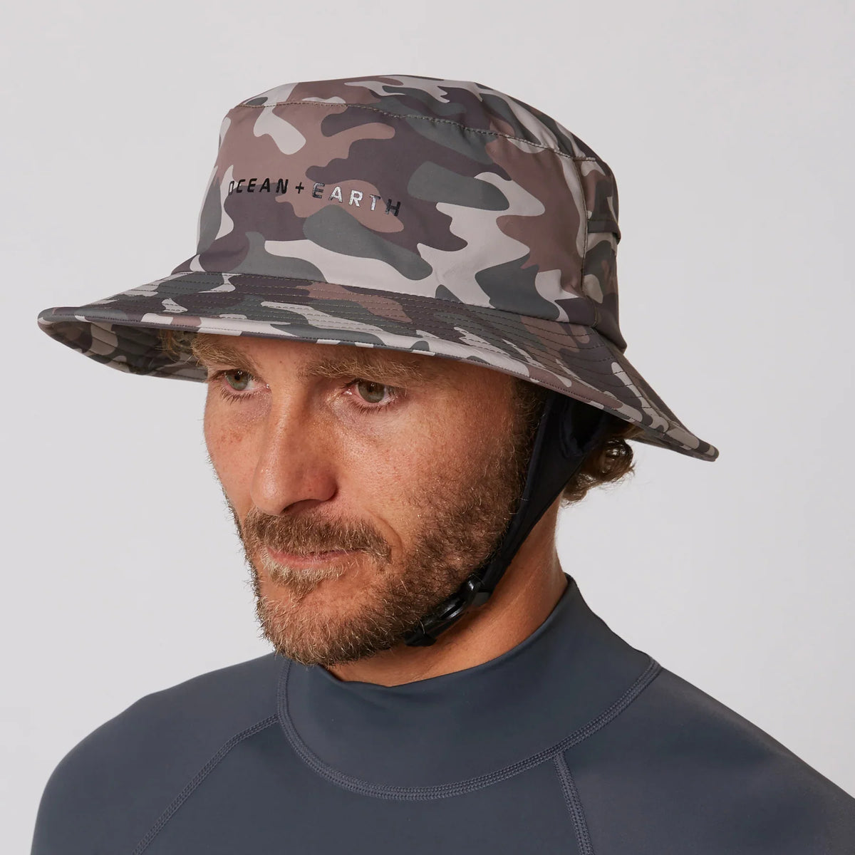 OCEAN + EARTH Bingin LW Soft Peak Surf Hat Camo