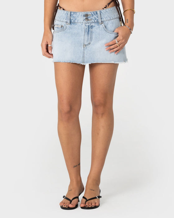 RUSTY CHAOS LOW RISE MICRO MINI SKIRT