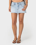 RUSTY CHAOS LOW RISE MICRO MINI SKIRT