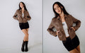 Lizzy Faux Leather Fitted Jacket