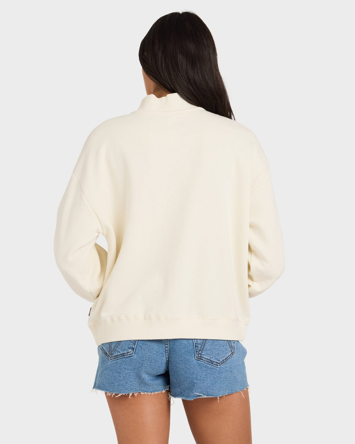 WOMENS RVCA 1/4 ZIP FLEECE JUMPER -RVCA