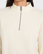 WOMENS RVCA 1/4 ZIP FLEECE JUMPER -RVCA