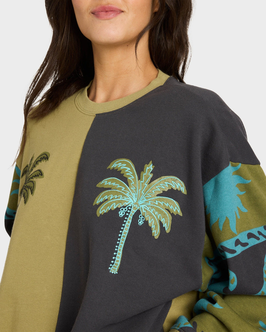 Womens Split Palm Kendal Crew Neck -BILLABONG
