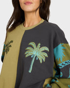 Womens Split Palm Kendal Crew Neck -BILLABONG