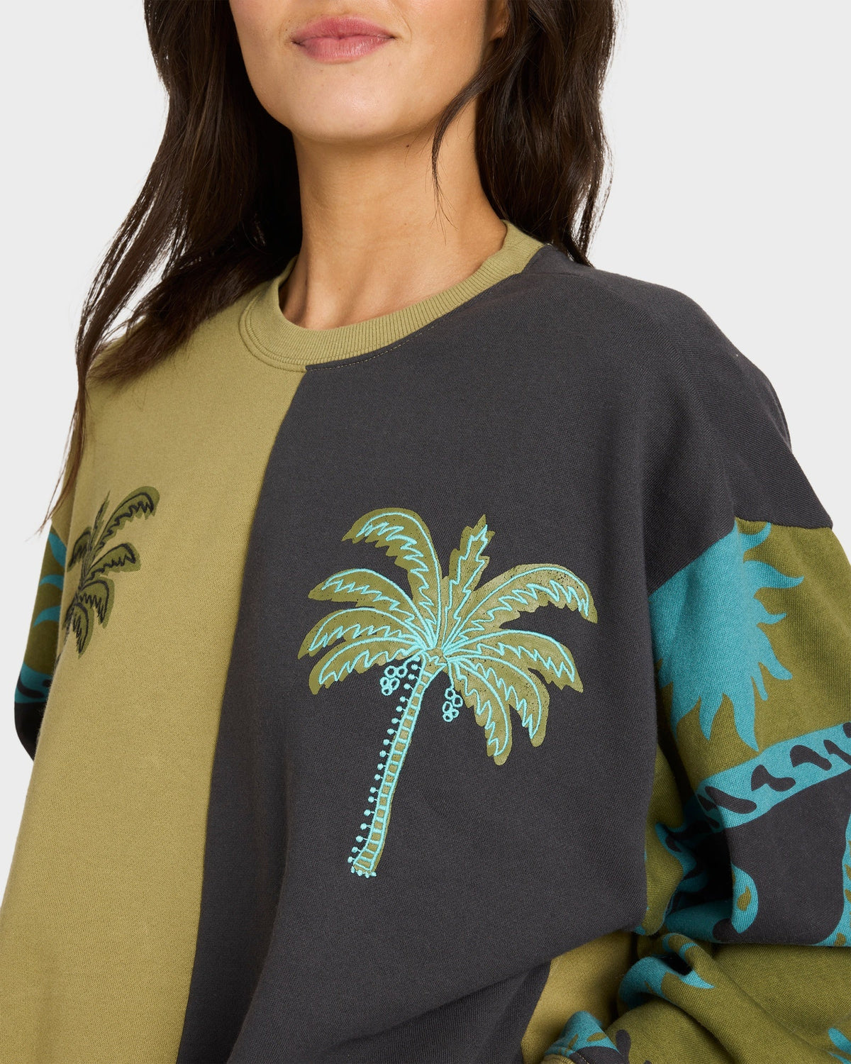 Womens Split Palm Kendal Crew Neck -BILLABONG