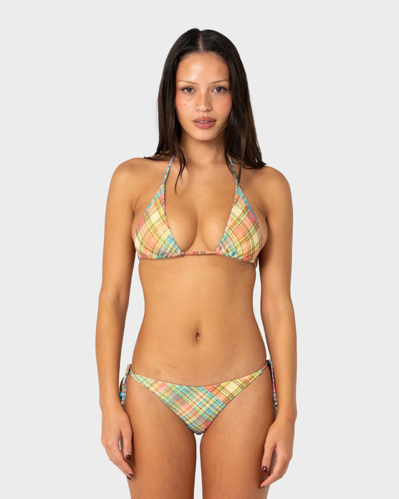 Check moi midi side ties bikini bottom -RUSTY