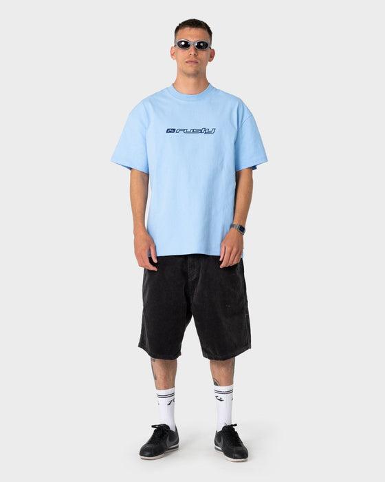 FRAGMENT SHORT SLEEVE TEE SKY BLUE - RUSTY