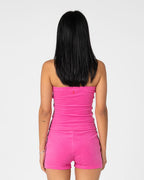 LAMAR TOWELLING BOOTY SHORT FUCHSIA PINK - RUSTY
