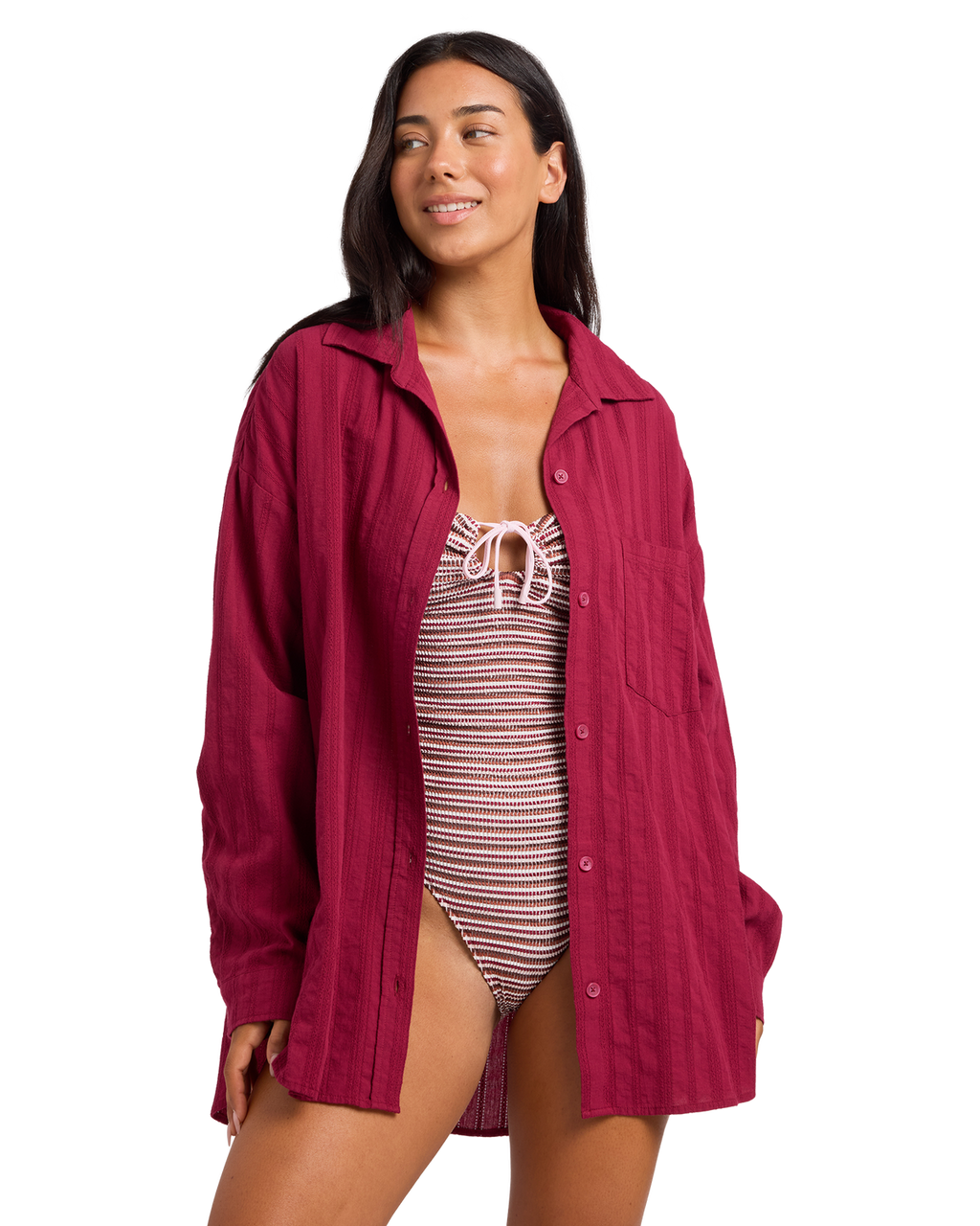 Womens Carter Long Sleeve Shirt - ROXY