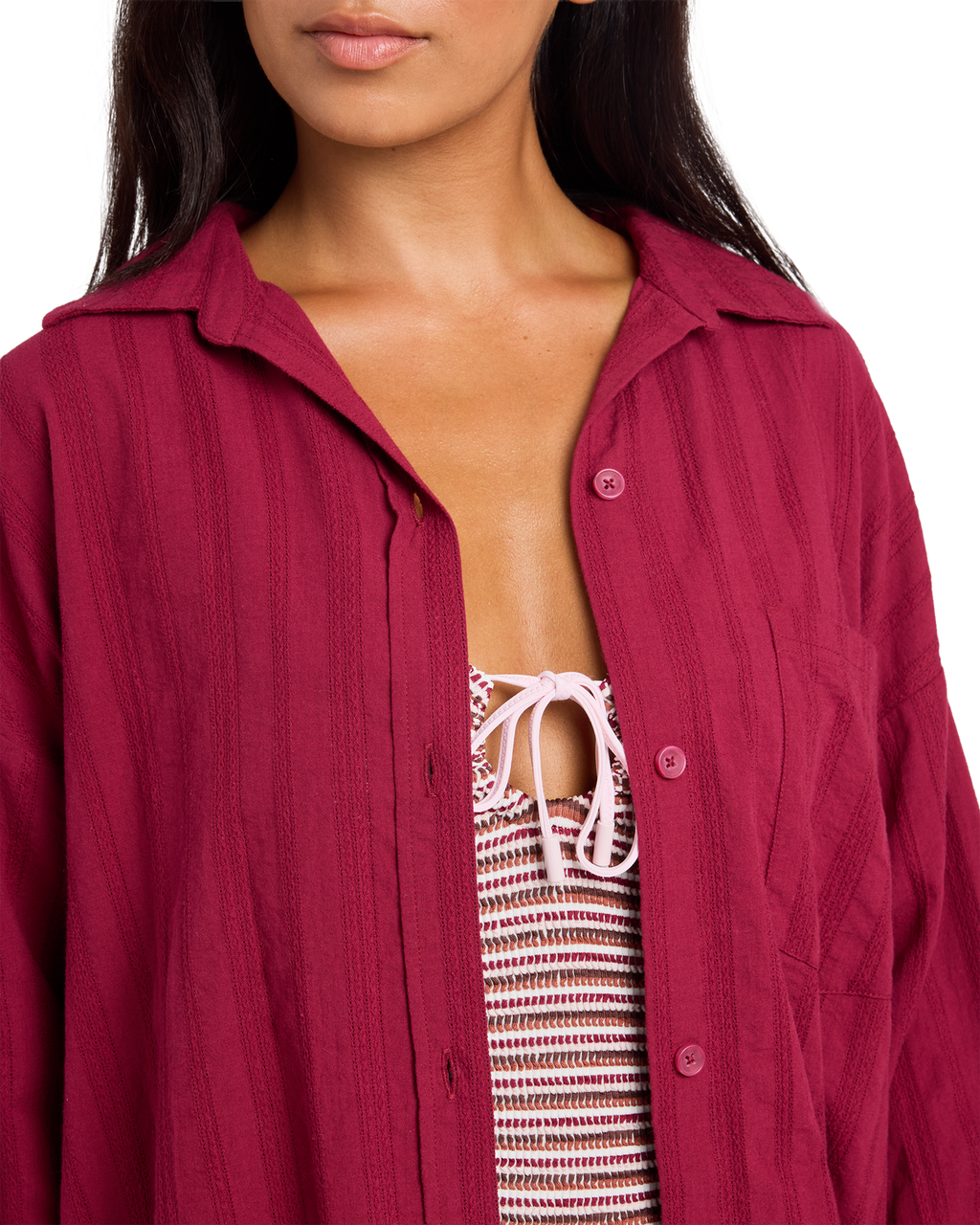 Womens Carter Long Sleeve Shirt - ROXY