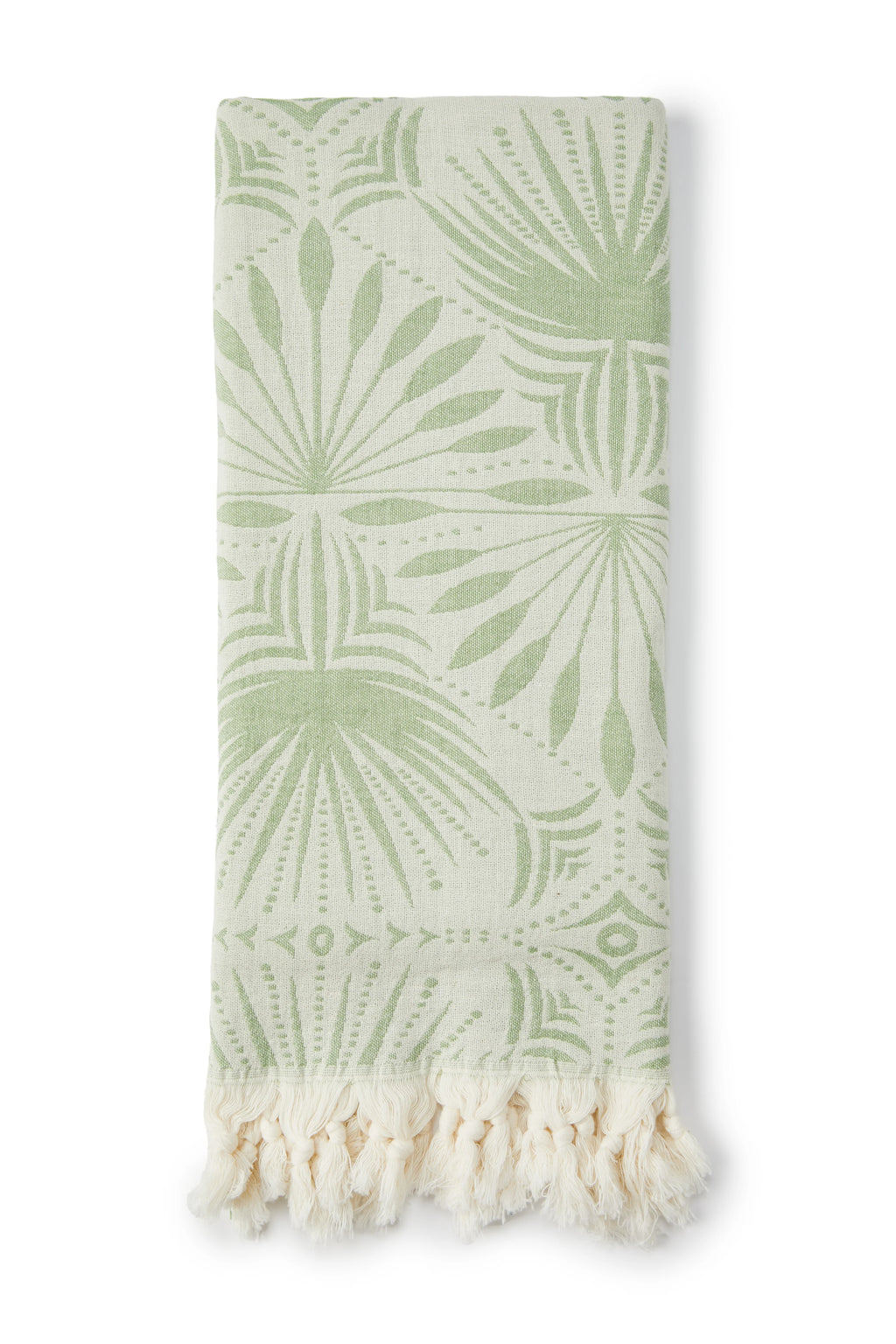 SALTY SHADOWS Frond Pattern Turkish Towel
