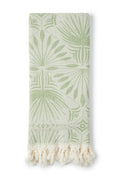 SALTY SHADOWS Frond Pattern Turkish Towel