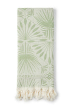 SALTY SHADOWS Frond Pattern Turkish Towel