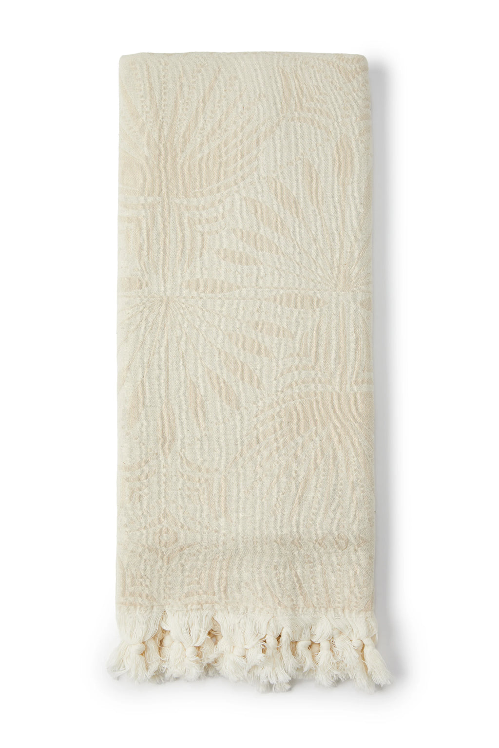 SALTY SHADOWS Frond Pattern Turkish Towel