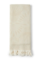 SALTY SHADOWS Frond Pattern Turkish Towel