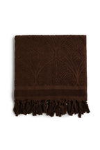 SALTY SHADOWS - Brown Cotton Traveller Terry Towel