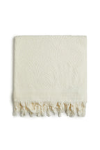 SALTY SHADOWS - Cream Cotton Traveller Terry Towel