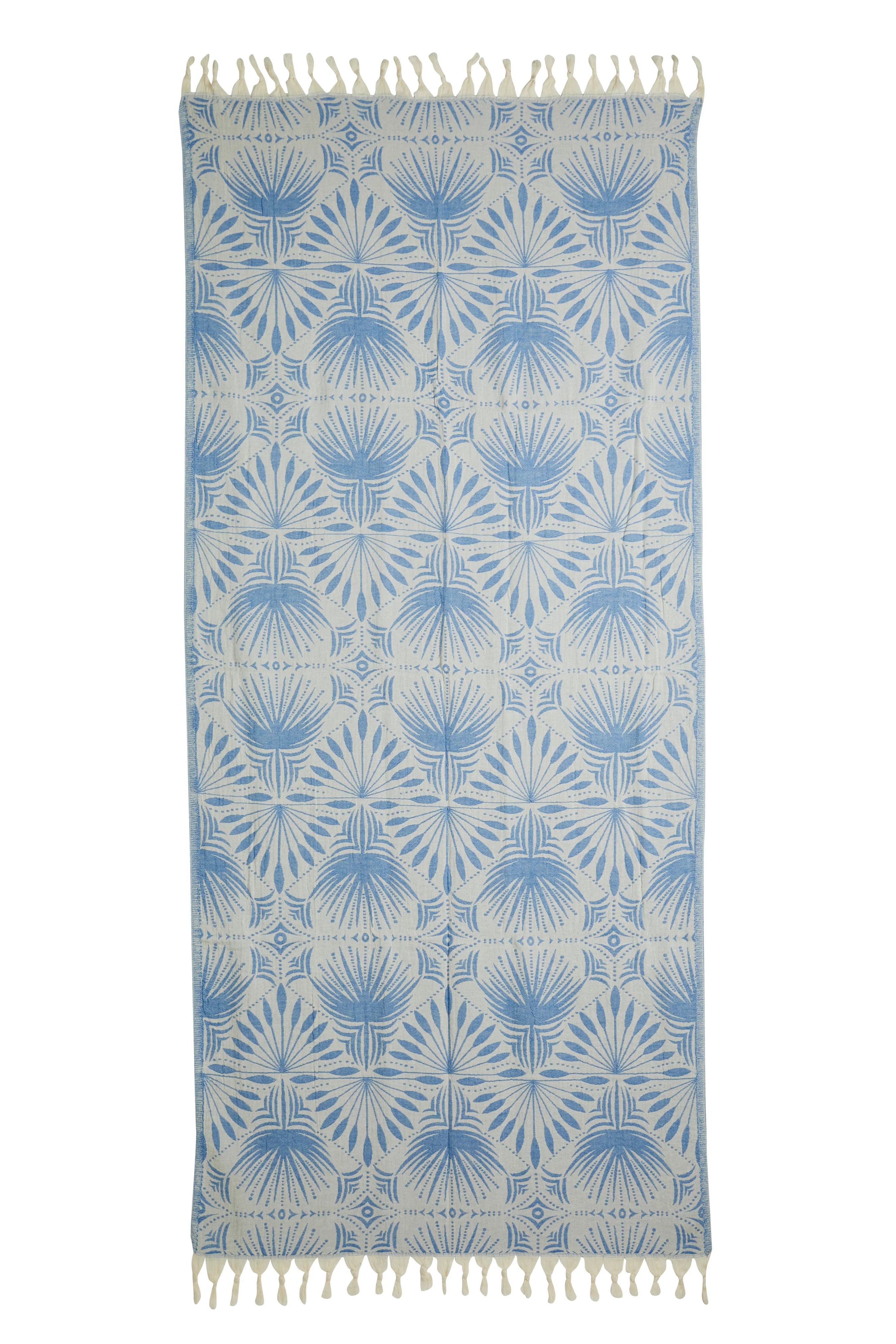 SALTY SHADOWS Frond Pattern Turkish Towel