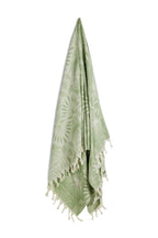 SALTY SHADOWS Frond Pattern Turkish Towel