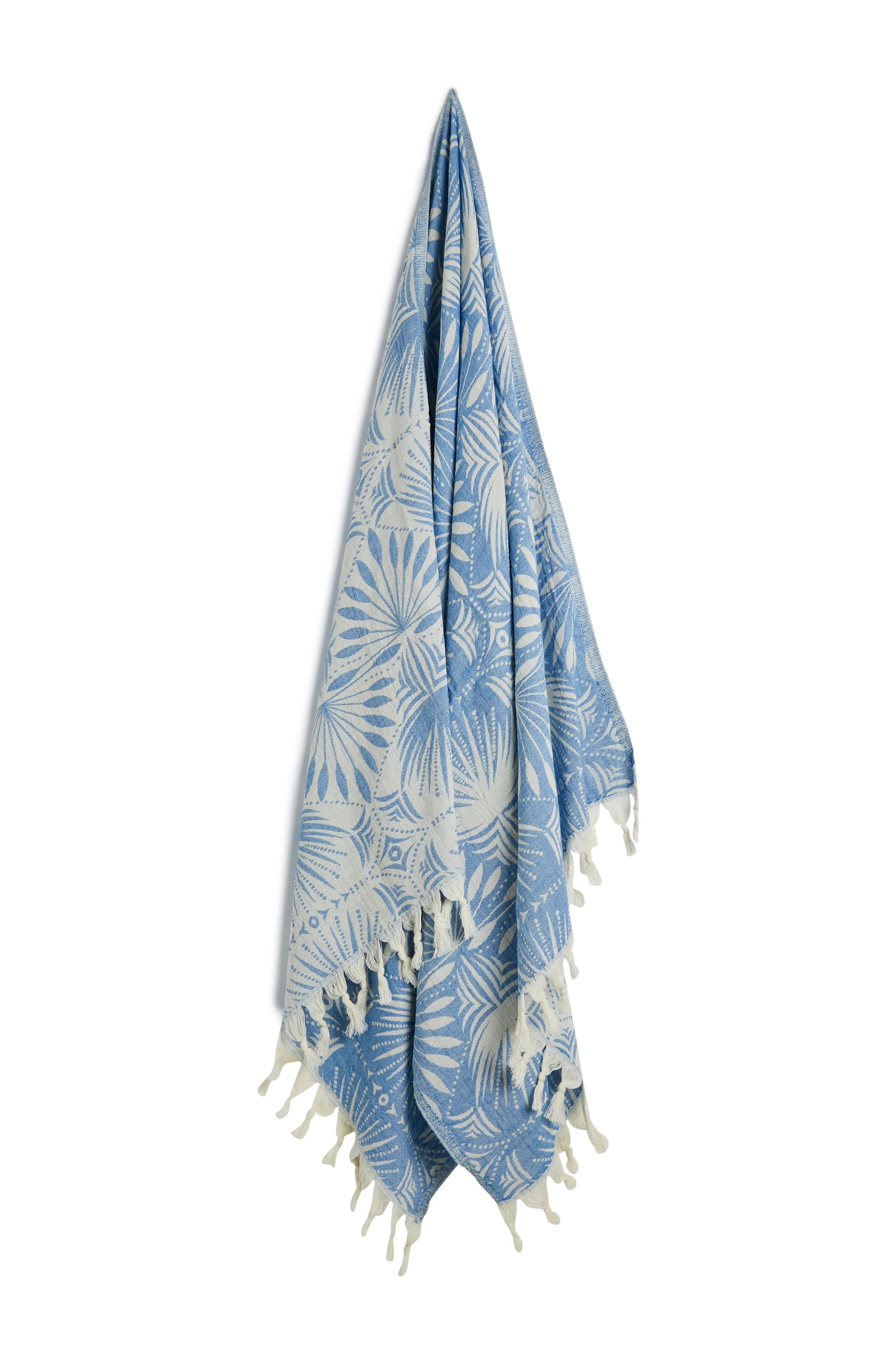 SALTY SHADOWS Frond Pattern Turkish Towel