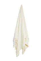 SALTY SHADOWS - Cream Cotton Traveller Terry Towel