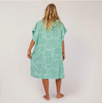 OCEAN + EARTH Ladies Drift Hooded Poncho- Peppermint