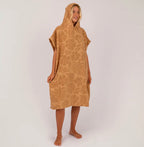 OCEAN + EARTH Ladies Drift Hooded Poncho- Dust
