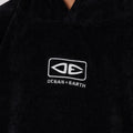 OCEAN + EARTH Mens Corp Hooded Poncho- Black