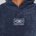OCEAN + EARTH Mens Corp Hooded Poncho- Black