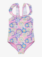ROXY - Girls 2-7 Flower Party One Piece Swimsuit