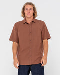 RUSTY Overtone Short Sleeve Linen Shirt