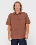 RUSTY Overtone Short Sleeve Linen Shirt