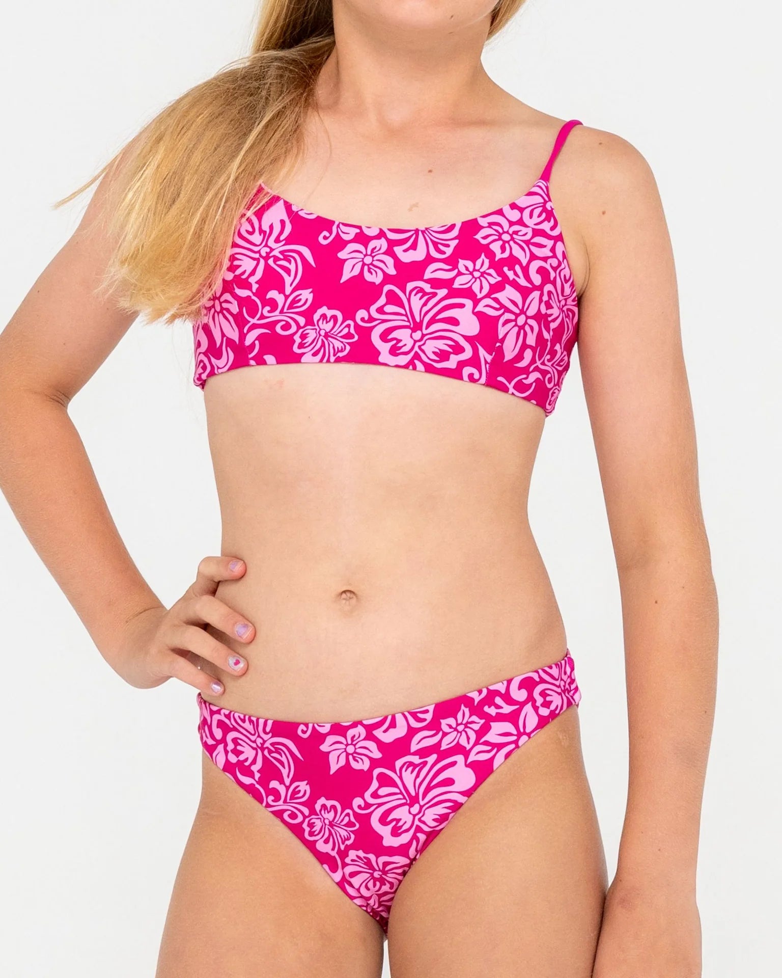 RUSTY Carbo Floral Bikini Set Girls