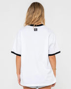 RUSTY Og Rusty Oversized Ringer Tee