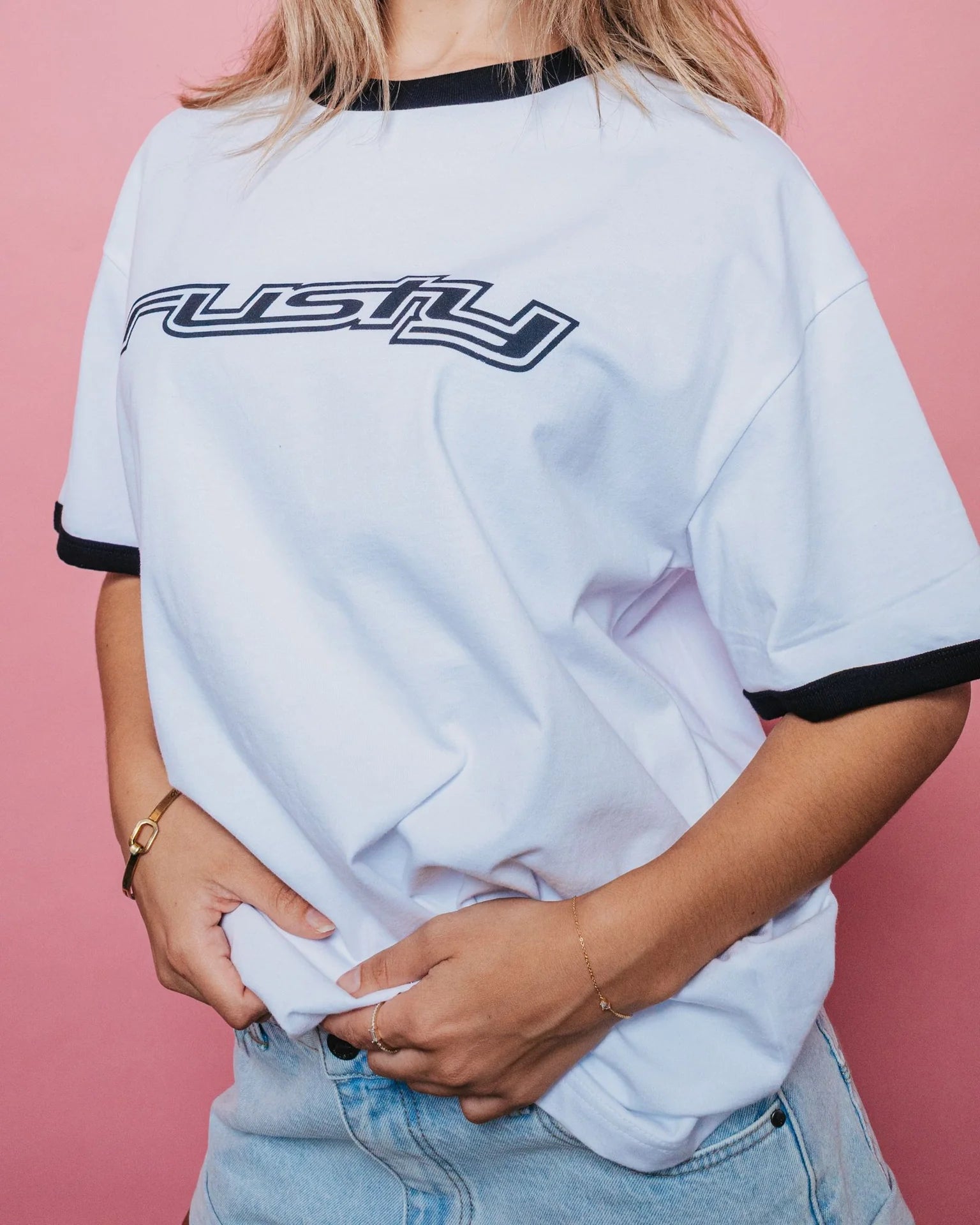 RUSTY Og Rusty Oversized Ringer Tee