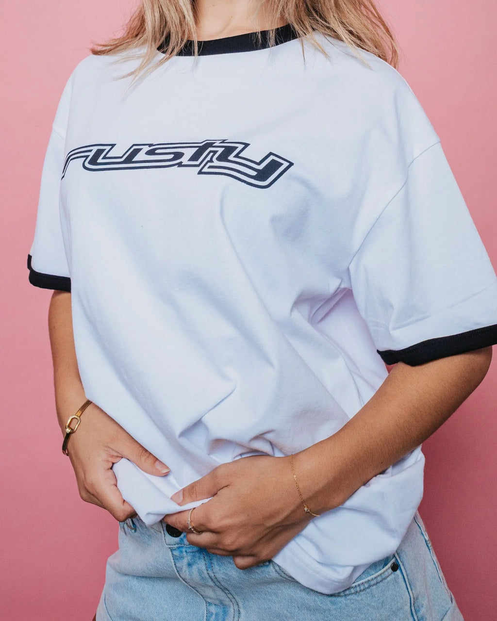 RUSTY Og Rusty Oversized Ringer Tee