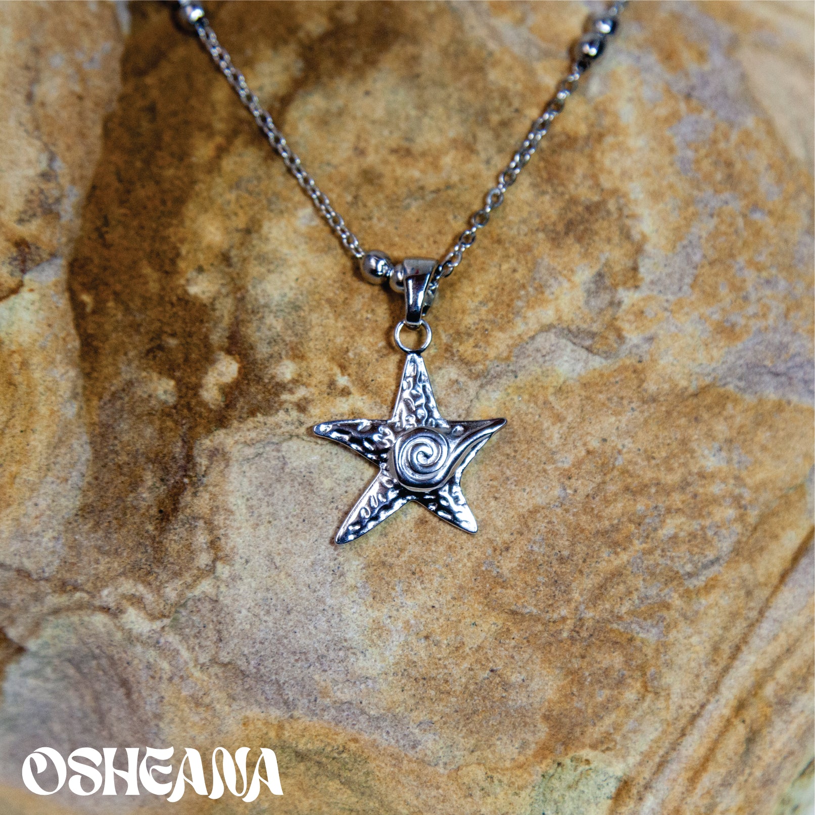 OSEHANA SILVER STAR NECKALCE