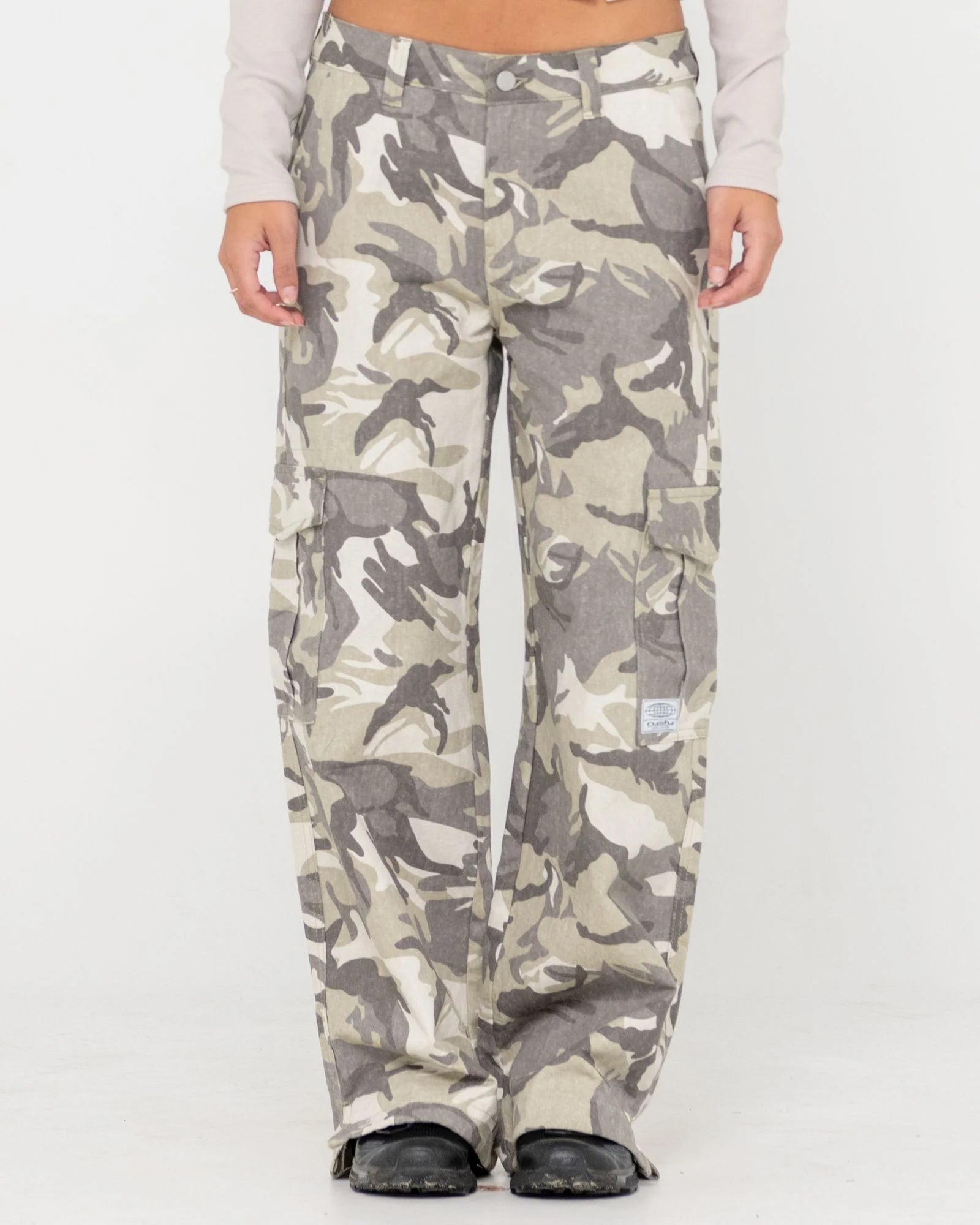 RUSTY Camo-mile Low Rise Cargo Pant