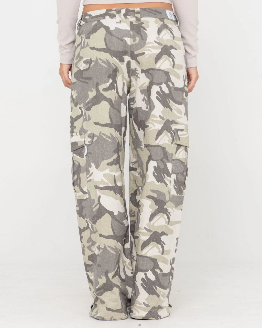 RUSTY Camo-mile Low Rise Cargo Pant
