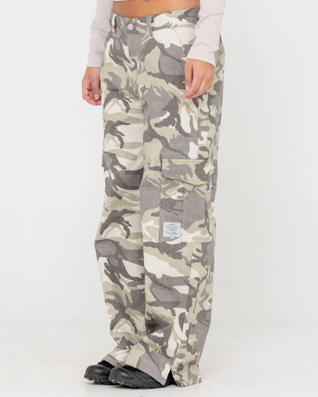 RUSTY Camo-mile Low Rise Cargo Pant